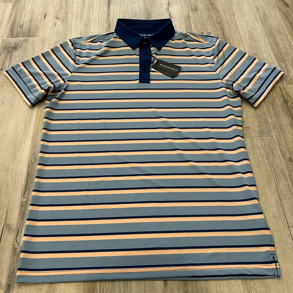 NWT Mizzen and Main Polo Shirt, Medium, $108